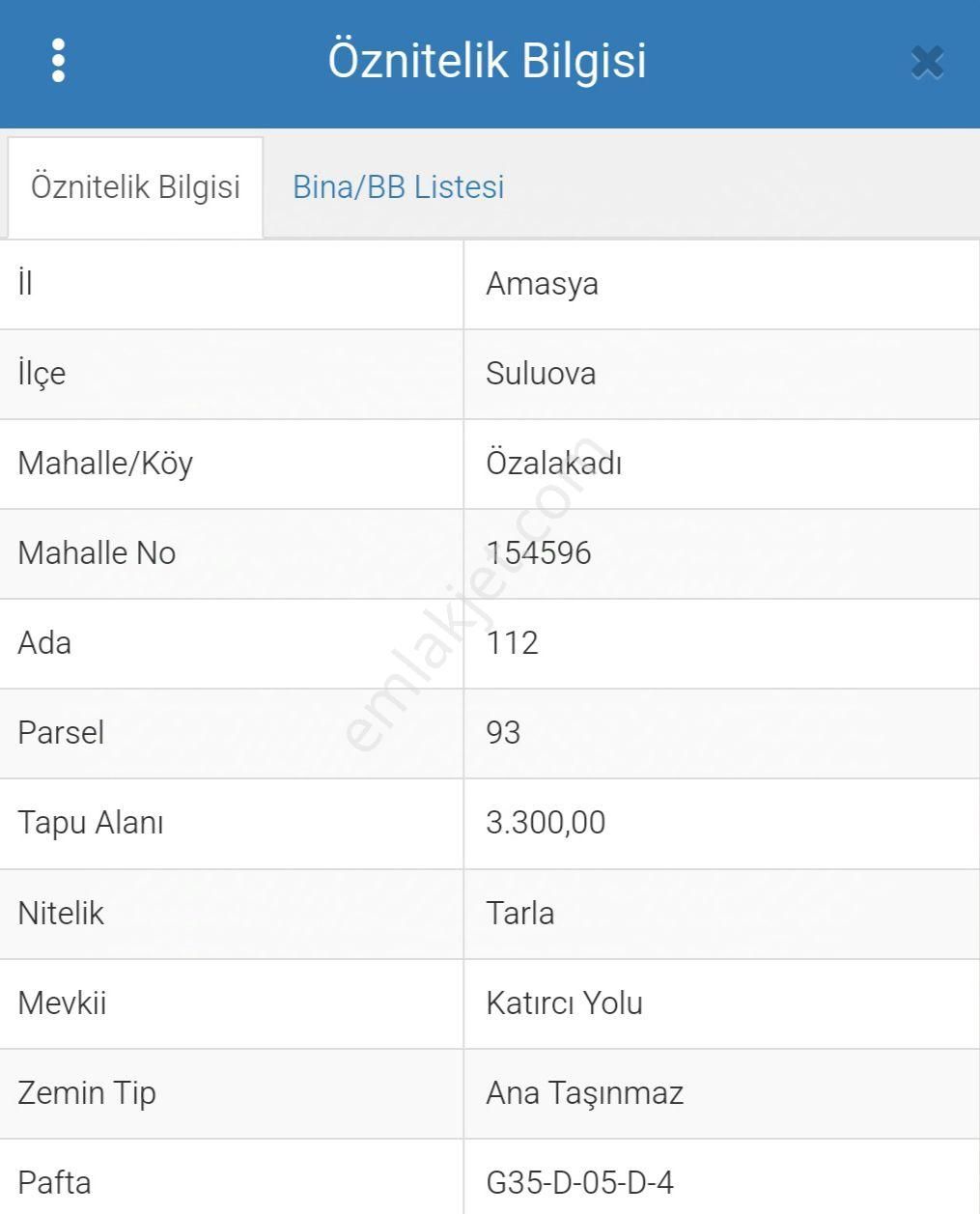 Suluova Özalakadı Köyü Satılık Tarla Tuğçe Emlak'dan Satılık