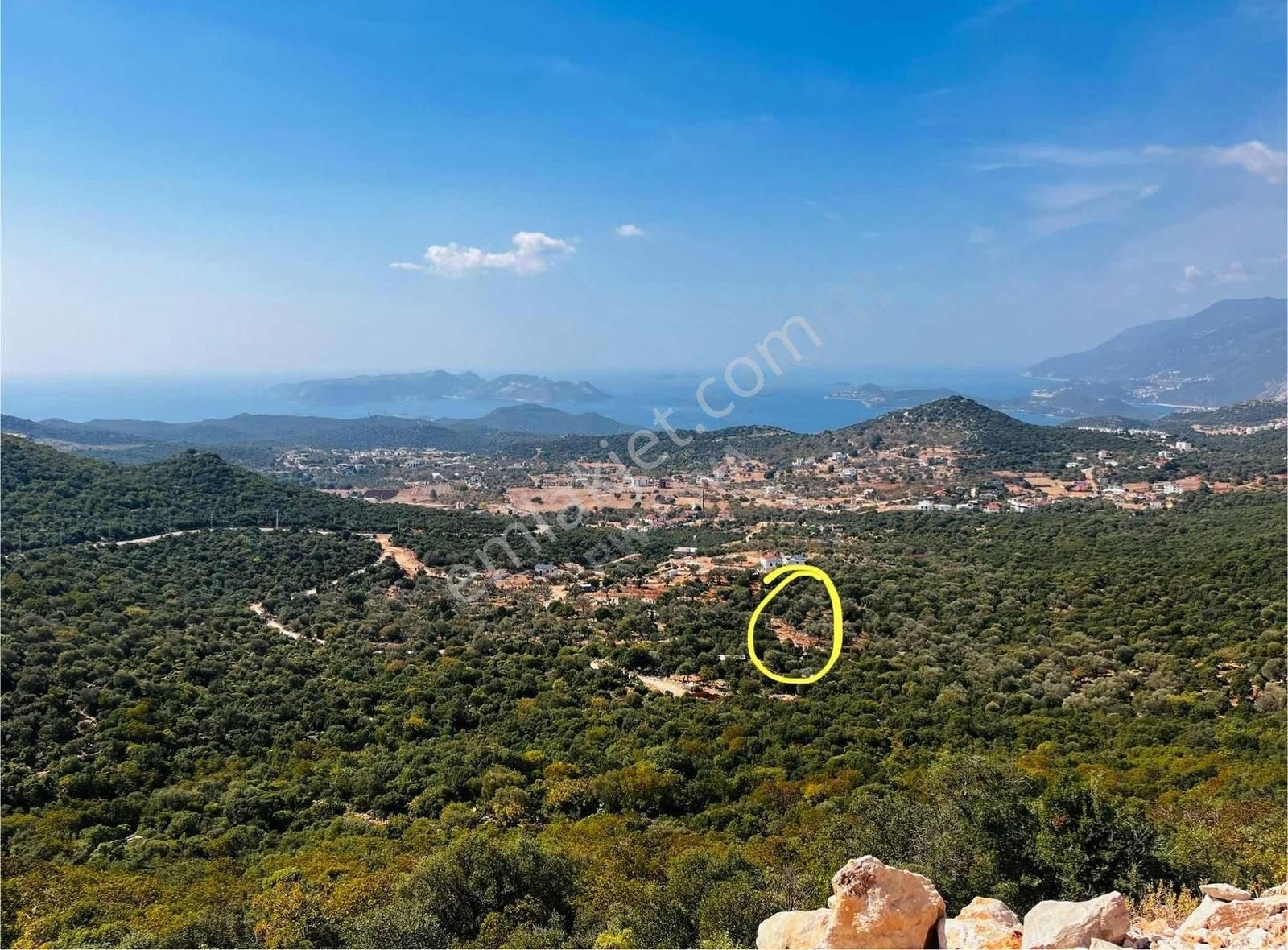 Kaş Bayındır Satılık Tarla Antalya Kaş Bayındırda Satılık Arsa - 430 m² Deniz Manzaralı