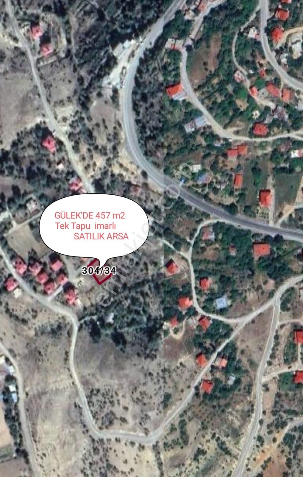 Tarsus Gülek Satılık Konut İmarlı Gülek Yaylasın'da Tek Tapu Konut İmarlı 457m2 Satılık Arsa