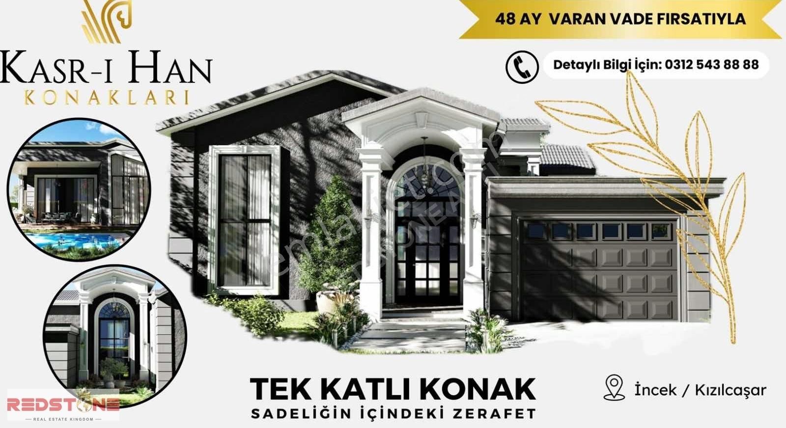 Gölbaşı Kızılcaşar Satılık Villa HAYALİNİZDEKİ TEK KATLI KONAK KASR-I HAN KONAKLARI