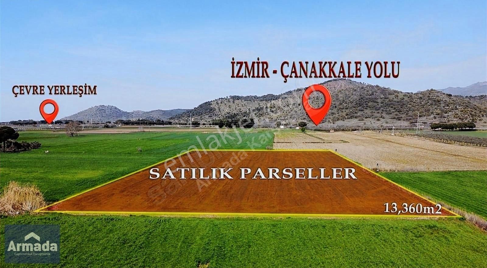 Dikili İsmetpaşa Satılık Tarla DİKİLİDE ÇANAKKALE YOLUNA YAKIN KONUMDA YATIRIMLIK SATILIK TARLA