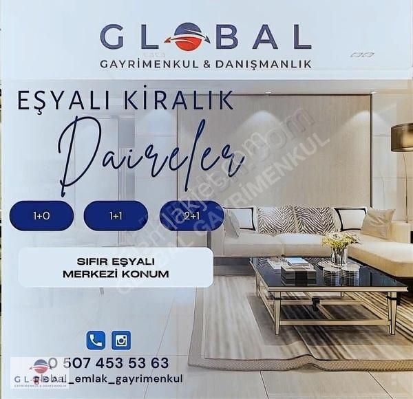 Niğde Merkez Selçuk Kiralık Residence GLOBALDEN MERKEZDE SIFIR EŞYALIHER ŞEY DAHİL KİRALIK 1+0 DAİRE