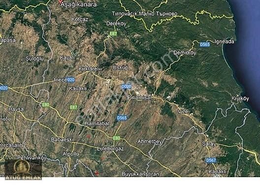 Kofçaz Aşağıkanara Köyü Satılık Tarla Atuğ Emlak Kofçaz Aşağıkanara Köyünde 9030 M2 Satılık Tarla