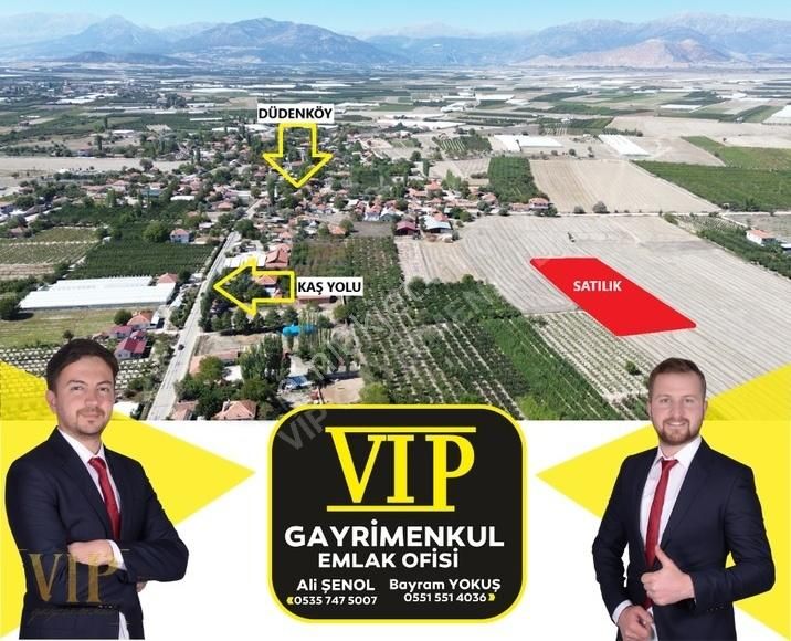 Elmalı Düden Satılık Tarla VIP GAYRİMENKUL'den DÜDENKÖY MAH.4.589m² KÖY İÇİNDE FIRSAT ARAZİ