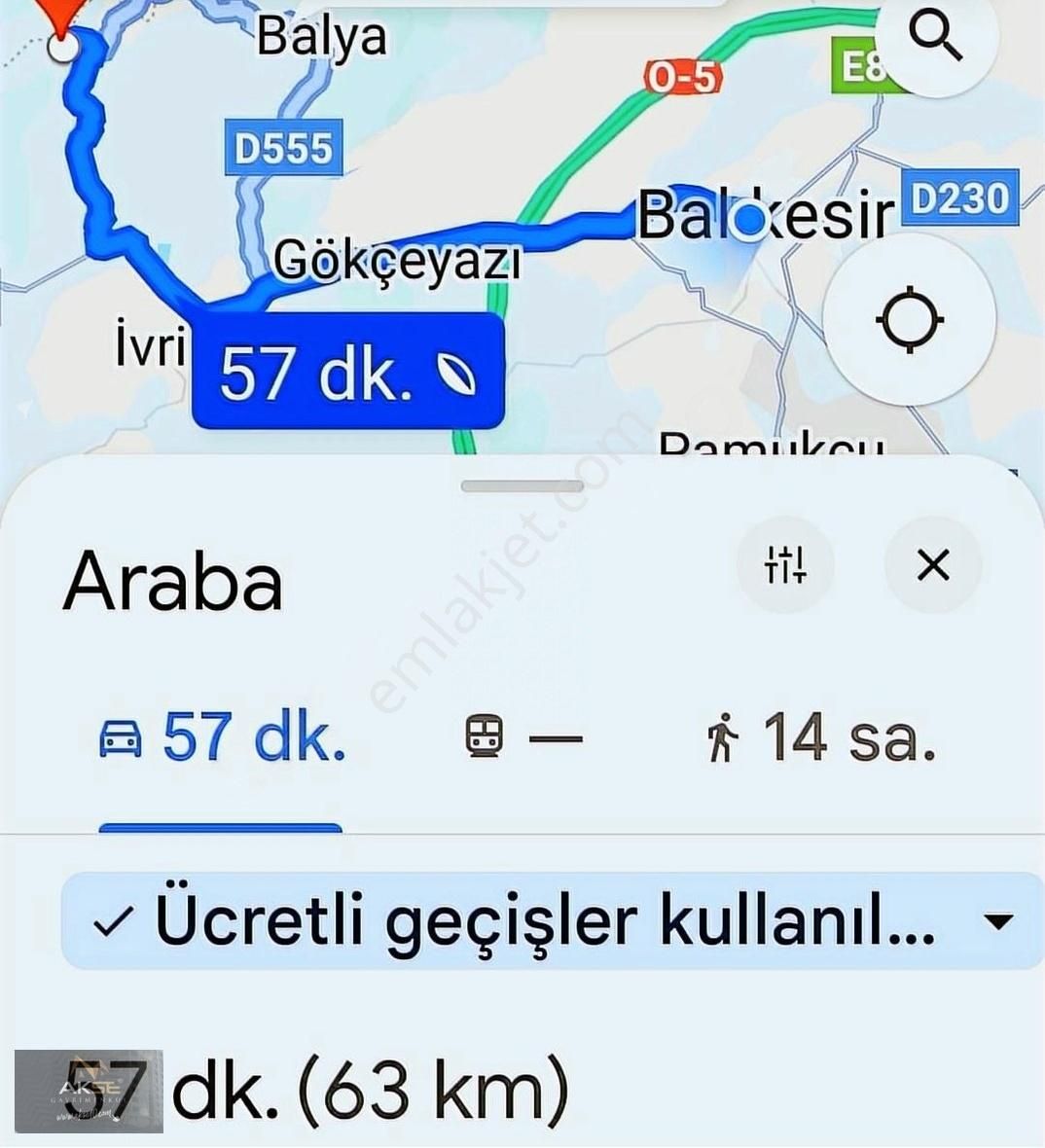 Balya Yaylacık Satılık Tarla BALYA YAYLACIK MAH.DE MUHTEŞEM SATILIK 9848M2 TARLA