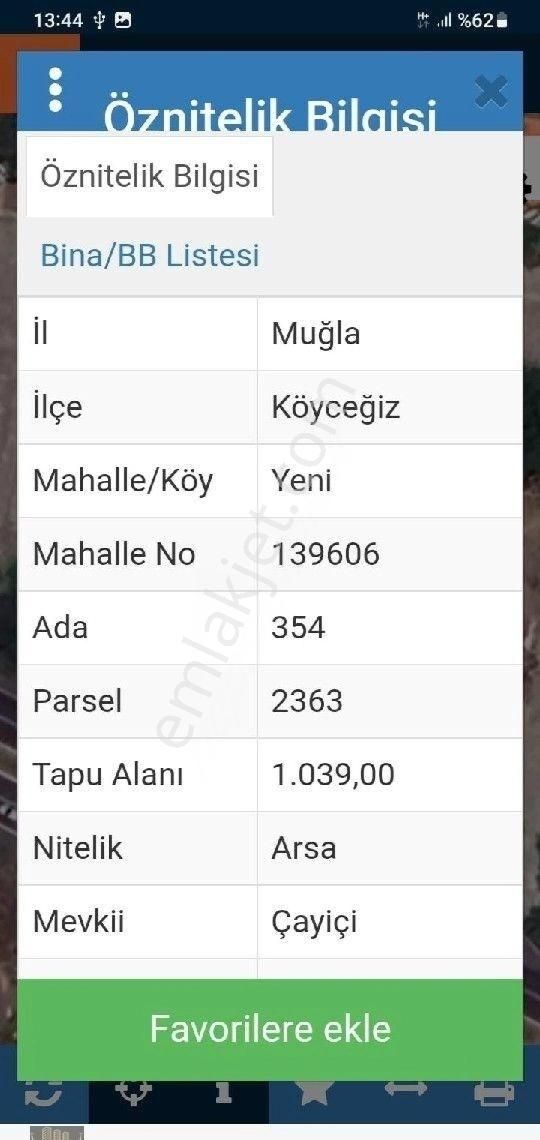 Köyceğiz Yeni Satılık Ticari İmarlı Köyceğiz Yeni Mahalle De Satılık Ticari+konut İmarlı Arsa