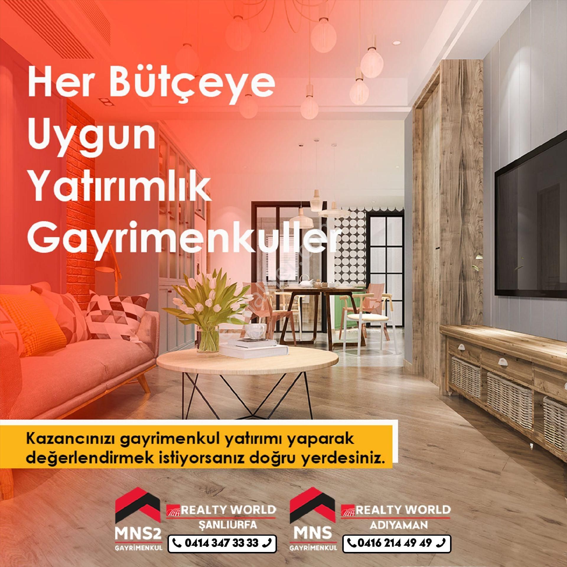 Karaköprü Batıkent Satılık Daire REALTY WORLD MNS2 MEHMETDEN KARAKÖPRÜ BATIKENTTE TEMİZ BAKIMLI 3+1 GİRİŞ KAT SATILIK DAİRE 