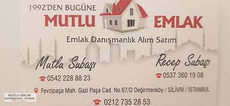 Silivri Değirmenköy Fevzipaşa Satılık Tarla MUTLU EMLAK 3049 METRE KINIKLI MEVKİ İMARDAN 2 İNCİ PARSEL TARLA