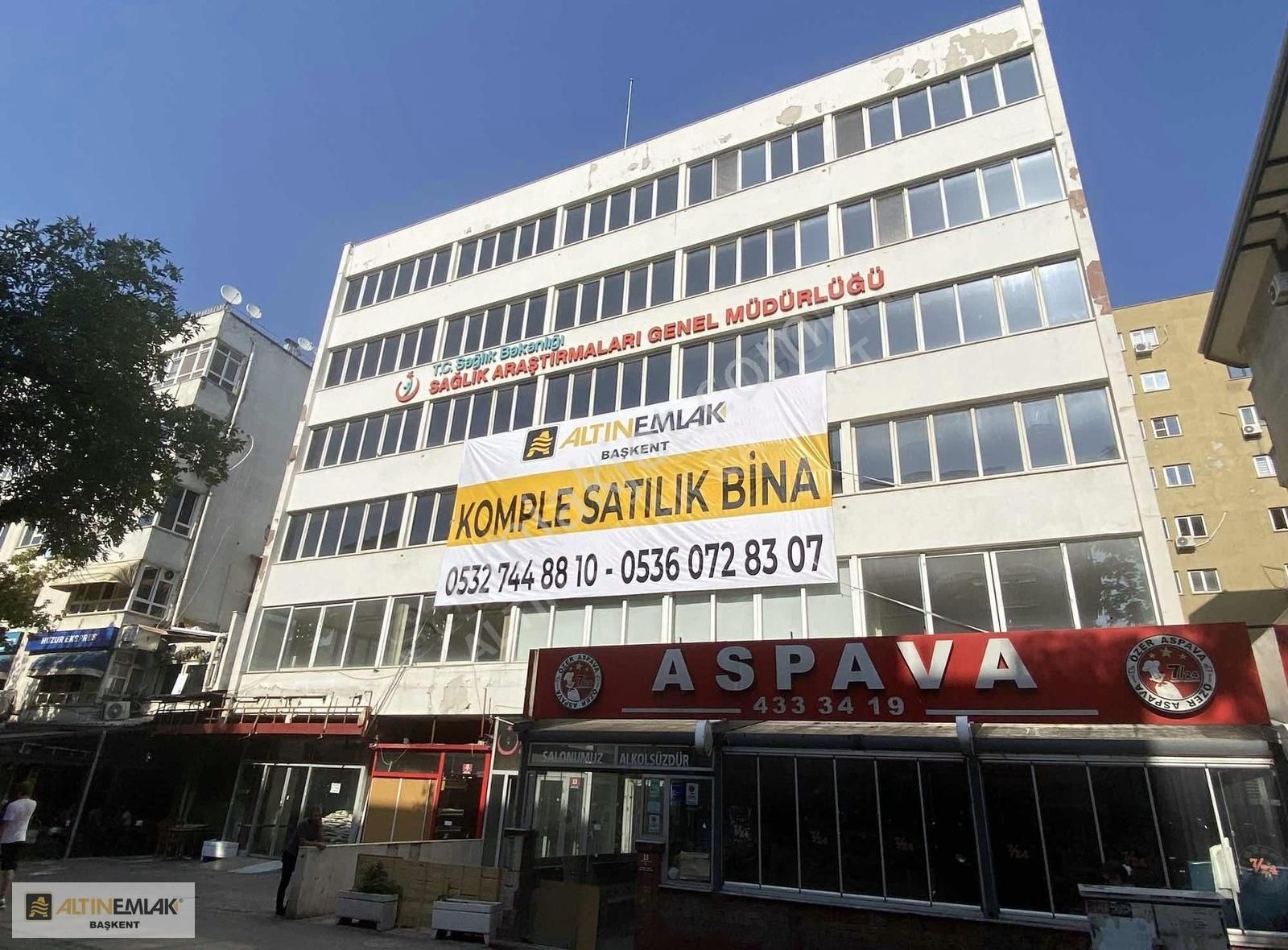 Çankaya Cumhuriyet Satılık Bina KIZILAY BAYINDIR-1 SOKAK YURT VE OTELE UYGUN KOMPLE SATILIK BİNA