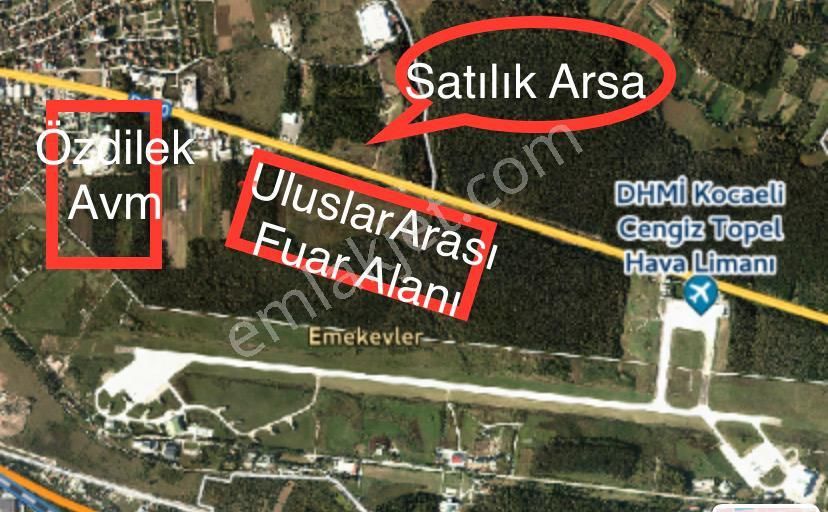 Kartepe Uzunçiftlik Satılık Arazi Yatırım fırsatı! Uluslararası Fuar Alanı Karşısı