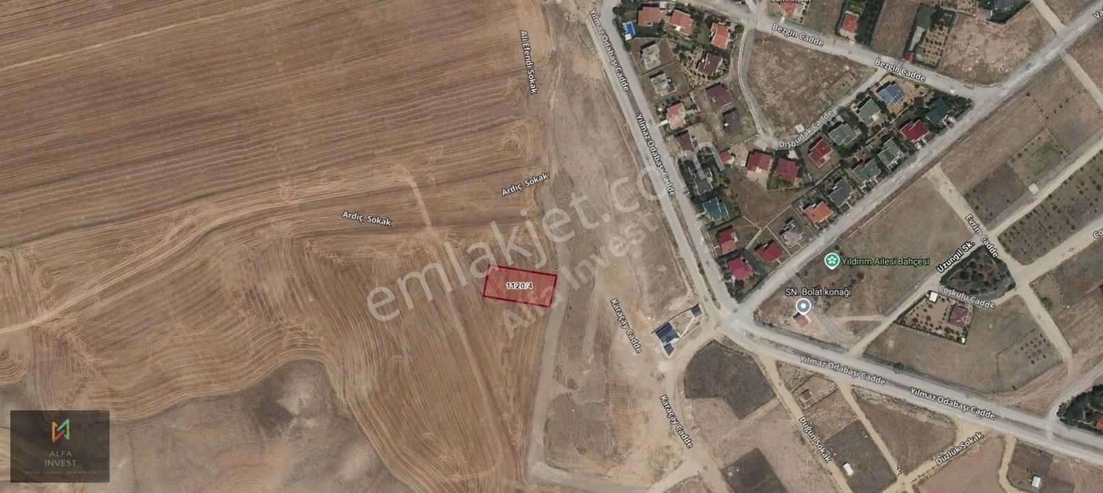 Sincan Yenihisar Satılık Konut İmarlı Temelli'de Satılık Arsa 1126 M2 Tek Tapu Arsa