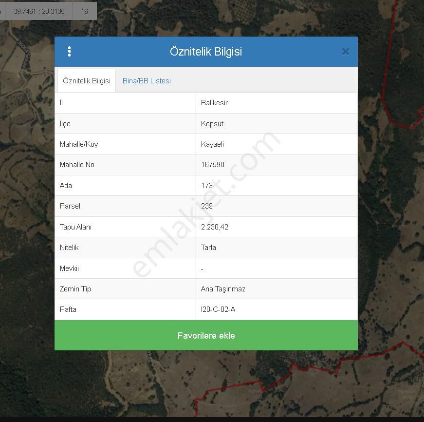 Kepsut Kayaeli Satılık Tarla Eren Macit'den Satılık Balıkesir Kepsut'da Fırsat Yatırımlık 2.2230m2 Arazi