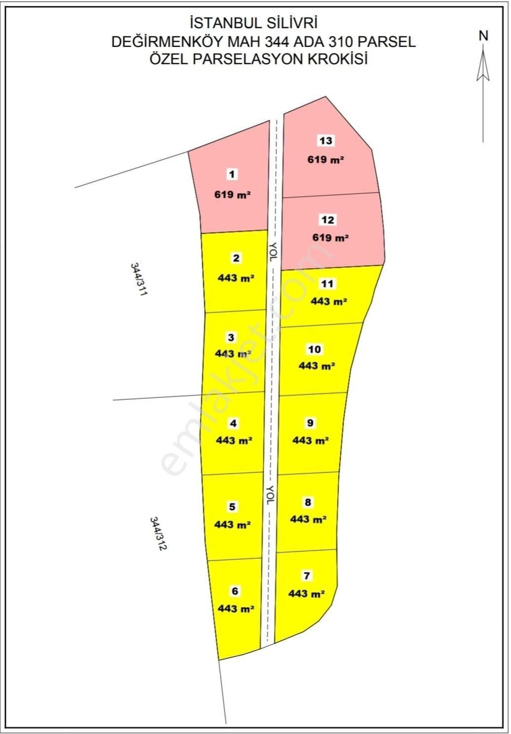 Silivri Değirmenköy İsmetpaşa Satılık Tarla Silivri Değirmenköy De 433 M2 Satılık