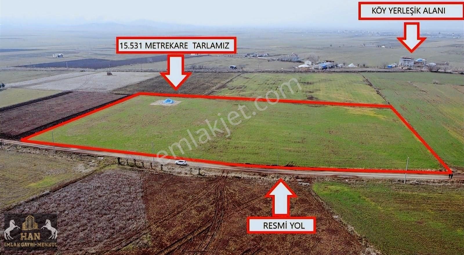 Elazığ Merkez Akçakiraz Bld. (Bahçekapı) Satılık Tarla HAN EMLAK TAN BAHÇEKAPI ( ŞİNTİL ) KÖYÜNDE SATILIK TARLA