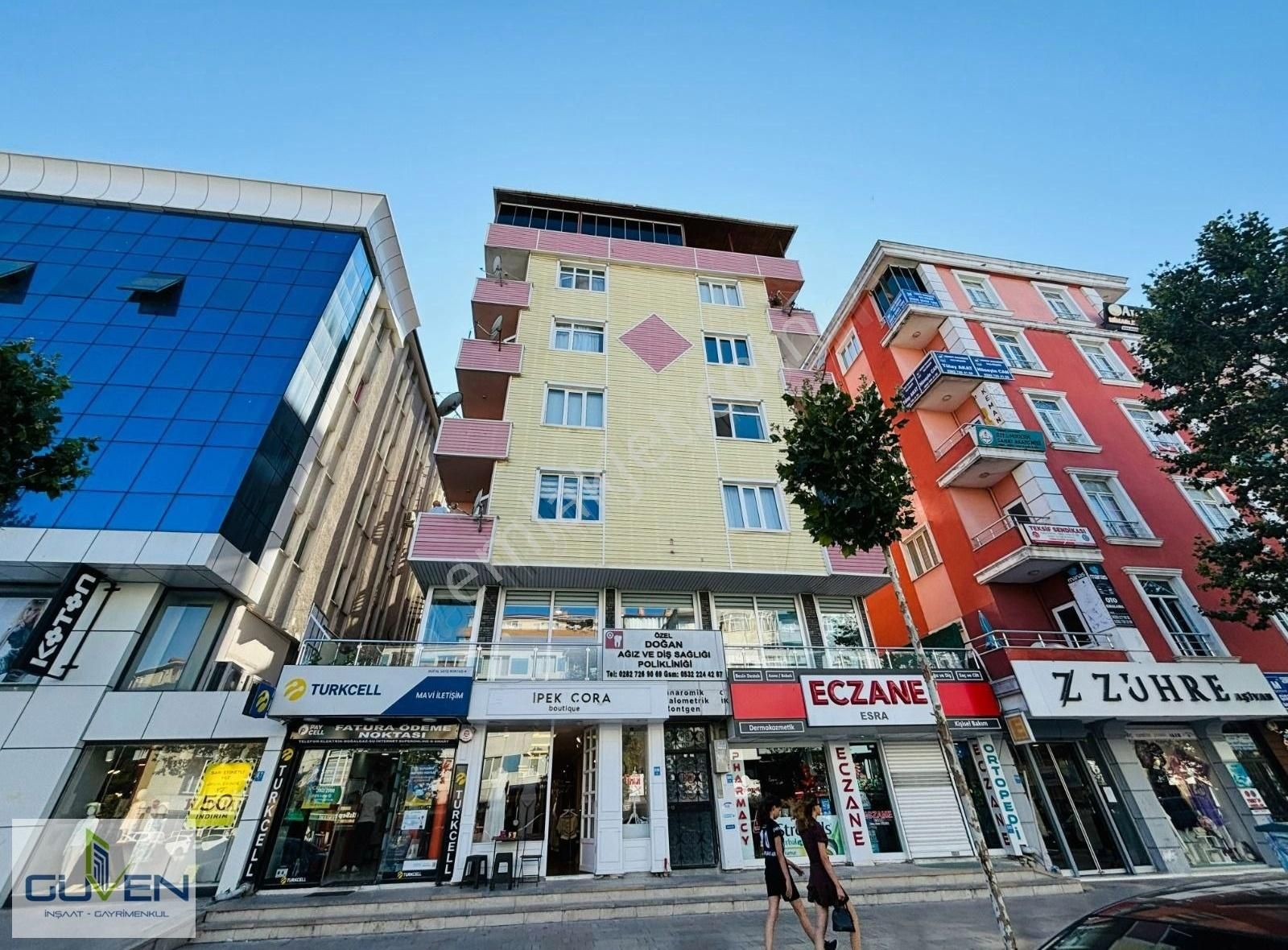 Çerkezköy Gazi Osman Paşa Satılık Daire  GÜVEN'DEN CADDE ÜZERİNDE,ÇARŞI İÇİ,KOMBİLİ, ANKASTRELİ 3+1 DAİRE