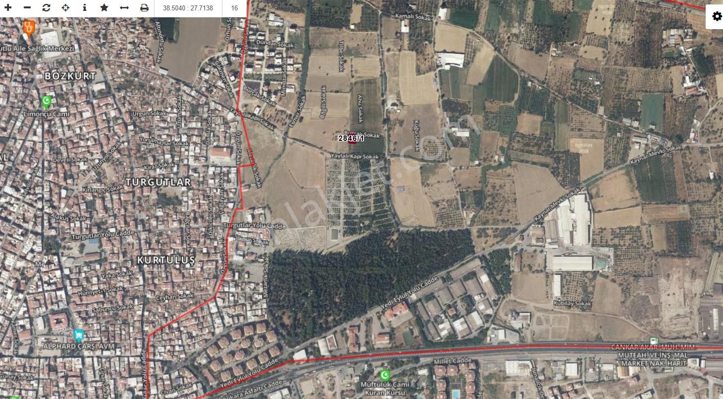 Turgutlu Albayrak Satılık Konut İmarlı TURGUTLU ALBAYRAK MAHALLESİ'NDE 433 M2SATILIK ARSA