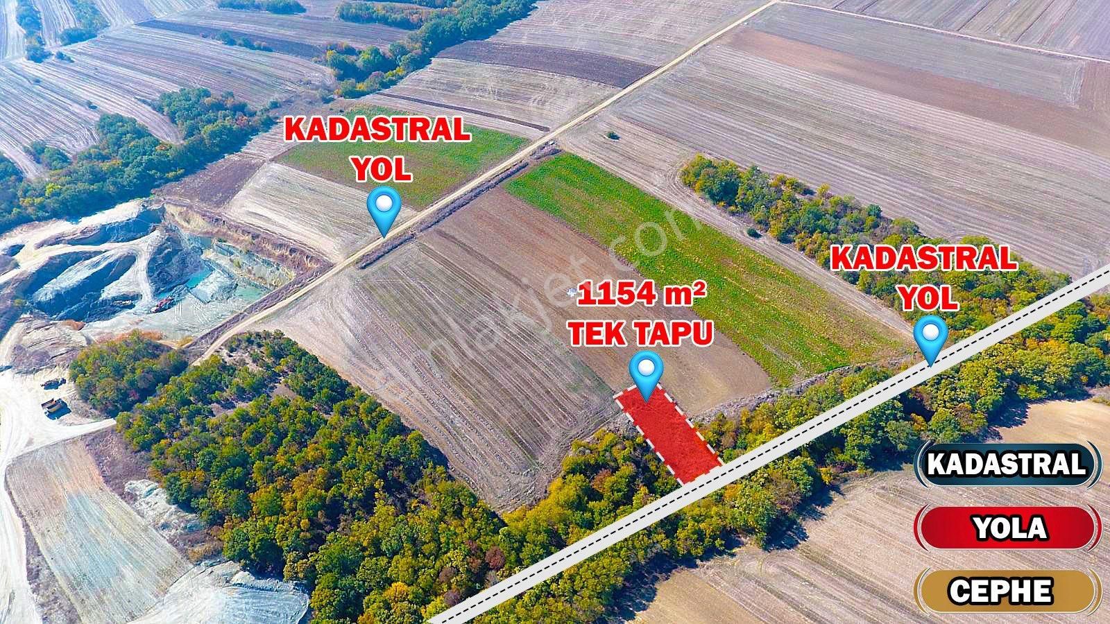 Uzunköprü Sığırcılı Köyü Satılık Tarla Edirne Uzunköprü Sığırcılı Tek Tapu 1.154 M2 Yatırımlık Tarlamız