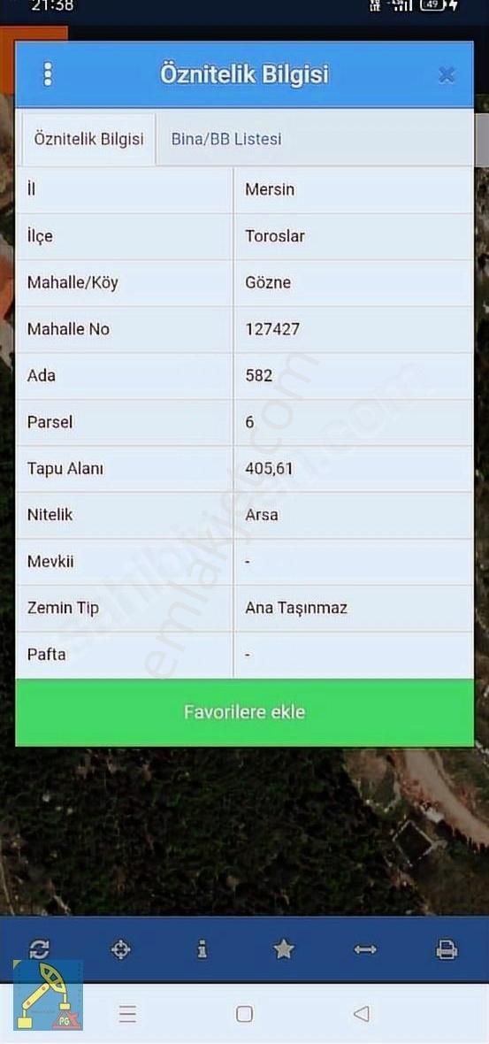 Toroslar Gözne Satılık Konut İmarlı Toroslar Gözne De Mersin Ve Deniz Manzaralı Satılık 406 M2 Arsa