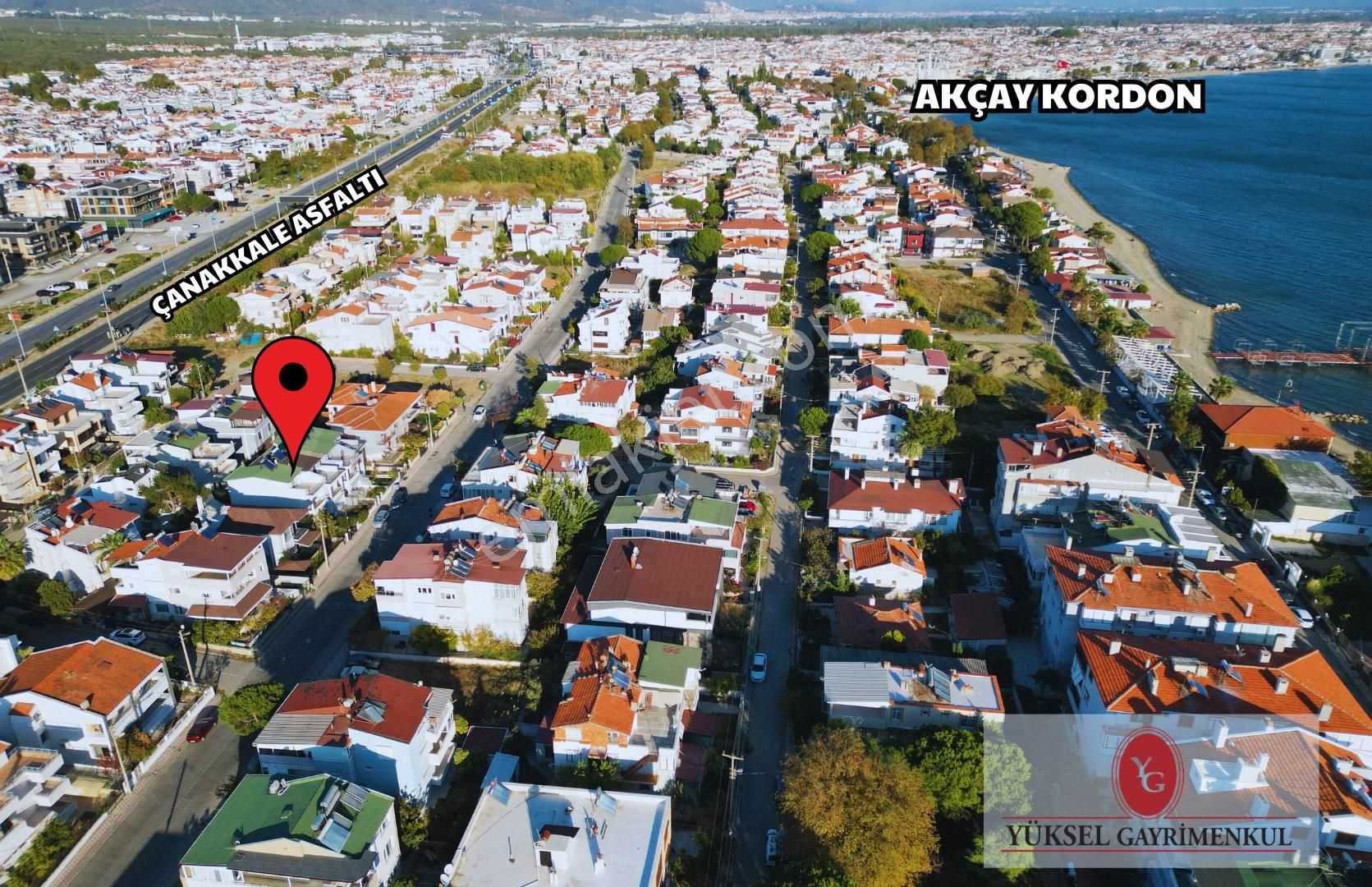 Edremit Akçay Satılık Villa YÜKSELDEN YENİ MAHALLEDE DENİZE 100 MT AYRI MUTFAK 3+1 VİLLA