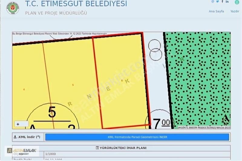 Etimesgut Aşağıyurtçu Satılık Villa İmarlı YURTKENT'İN İÇİNDE TEMELİ ATILMIŞ SATILIK 537 M2 ARSA