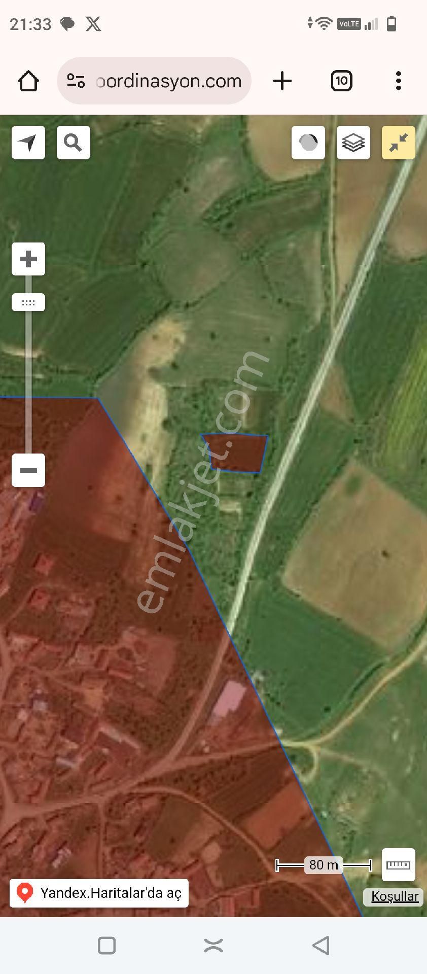 Edirne Enez Şehitler Köyünde İmar Sınırında 1550m2 Yatırımlık Arazi - Görsel 3