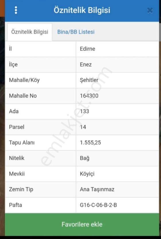 Edirne Enez Şehitler Köyünde İmar Sınırında 1550m2 Yatırımlık Arazi