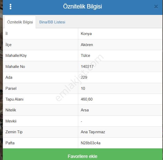 Akören Tülce Satılık Konut İmarlı  AKÖREN MERKEZE 500 MT MESAFEDE İMARLIARSAMIZ SATILIKTIR