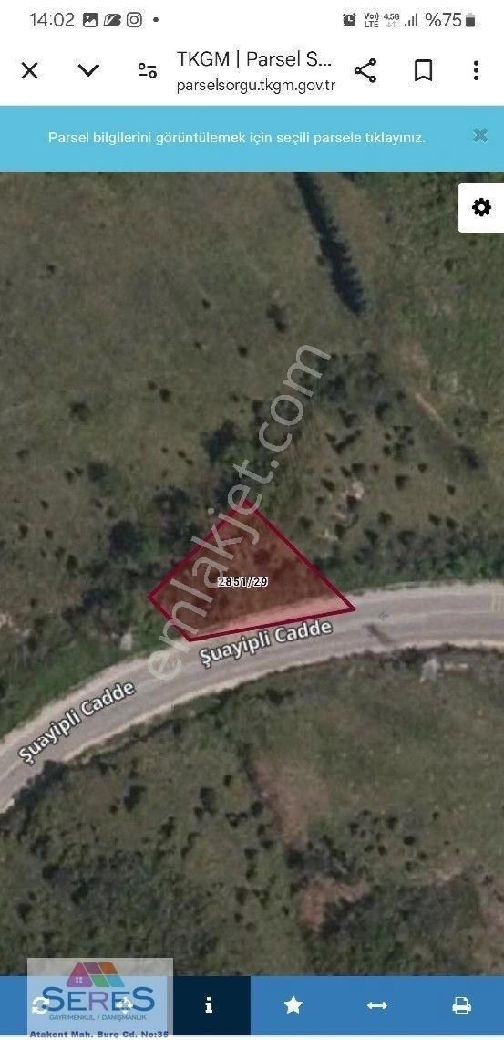 Şilede 500 Metrekare Villa İmarlı Arsa Asfalta Cephe