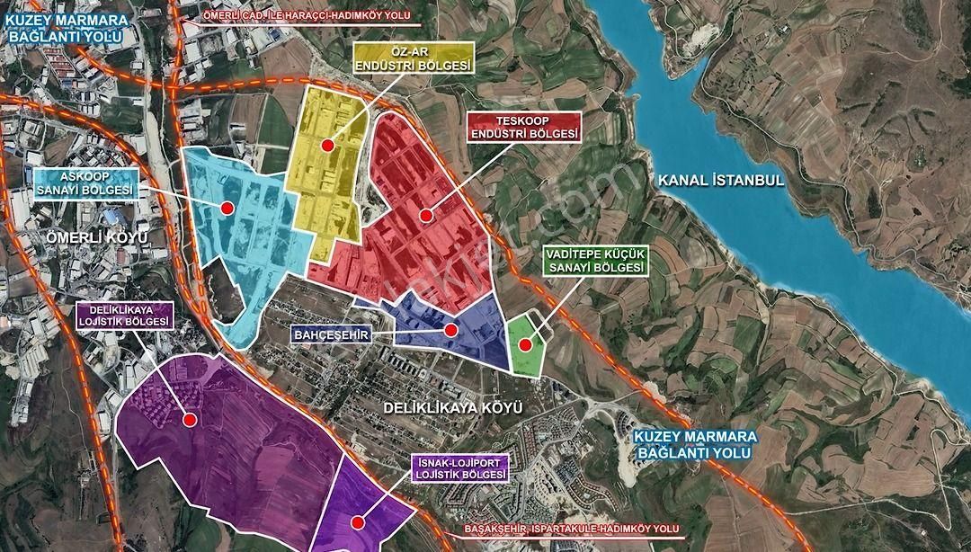 Arnavutköy Sazlıbosna Satılık Fabrika  Deliklikaya Sanayi Bölgesi Vaditepe Kooperatifi'nde Satılık