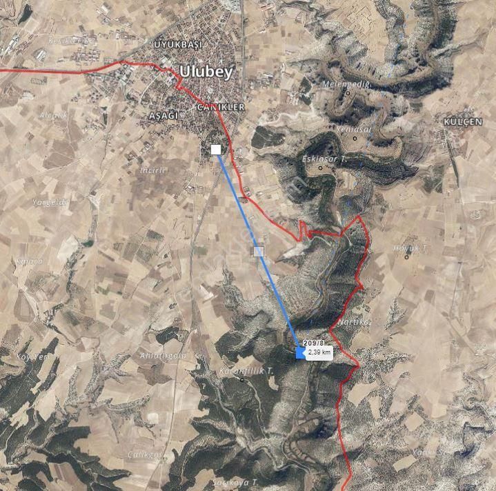 Ulubey Aşağı Satılık Bağ & Bahçe Uşak Ulubey 372 m'2  tek tapu bahçe SATILIK