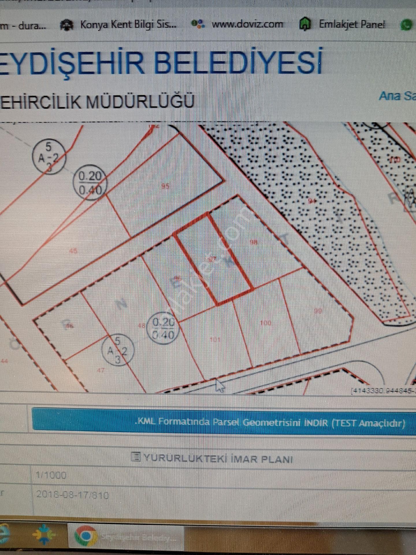 Seydişehir Pınarbaşı Satılık Konut İmarlı PINARBAŞI MAHALLESİNDE SATILIK İMARLI ARSA 