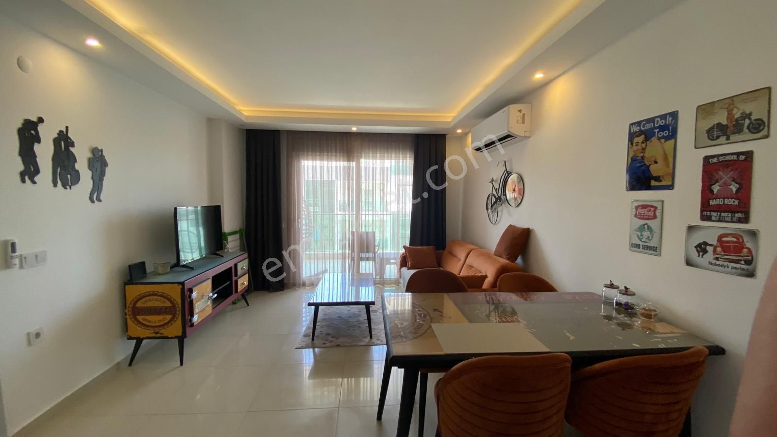 Alanya Kıngdom Resıdence'da Eşyalı 1+1 Eşyalı Satılık Daire - Görsel 17