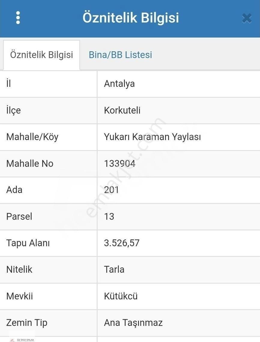 Korkuteli Yukarıkaraman Satılık Tarla KORKUTELİ FETHİYE YOLU ÜZERİNDE ANA YOLA 2 PARSEL SATILIK TARLA