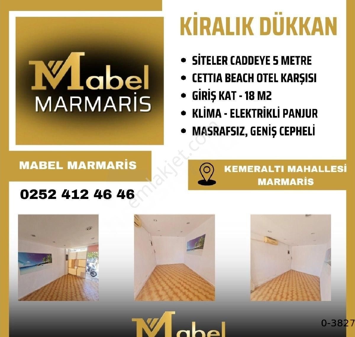 Marmaris Armutalan Kiralık Dükkan & Mağaza MABEL'DEN SİTELER'DE KİRALIK DÜKKAN