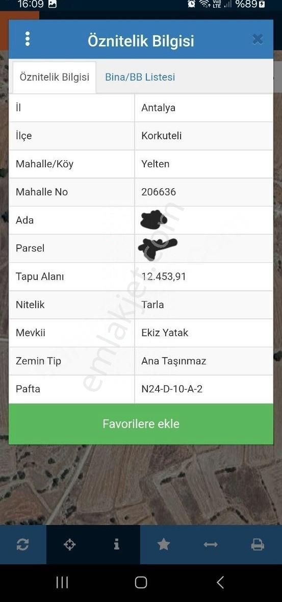 Korkuteli Yeltende 12000 M2 Resmi Yola Cephe Tarla - Görsel 2