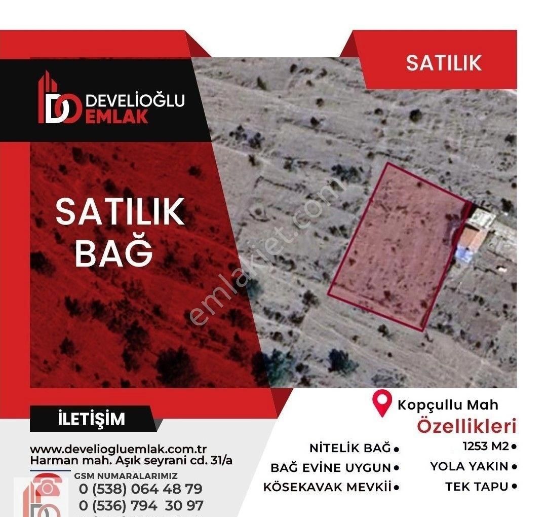 Develi Yedek Satılık Bağ & Bahçe DEVELİOĞLU EMLAK-KOPÇULLUDA SATILIK BAĞ YERİ