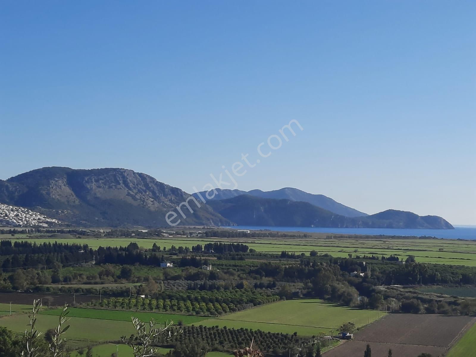 Ortaca Fevziye Satılık Tarla Ortaca Fevziyede 9695m2 Deniz Ve Ova Manzaralı Tarla Satılık