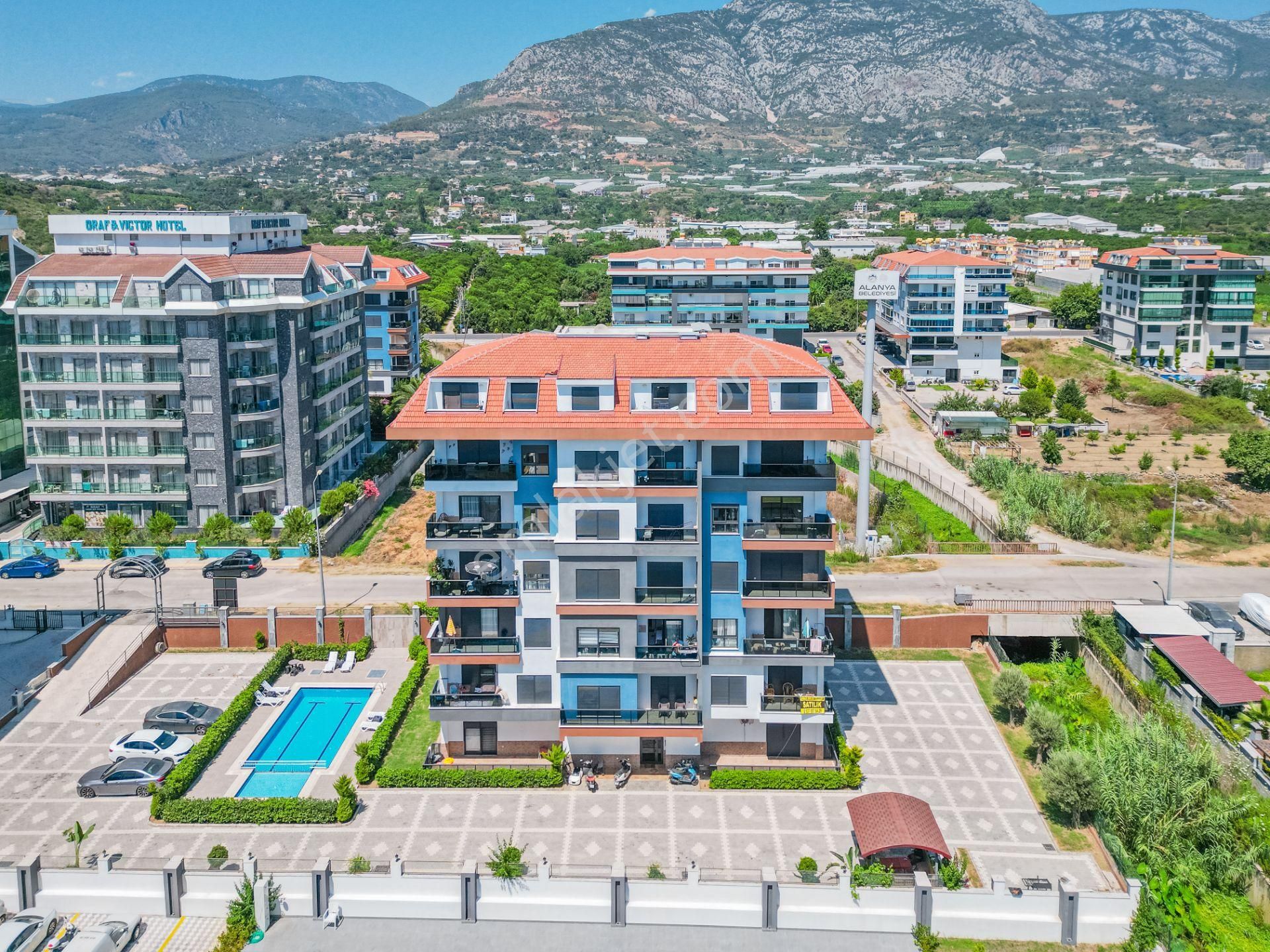 Alanya Kestel Satılık Daire Alanya Kestel 1+1 56m2 Eşyalı Havuzlu Plaja 200m Daire