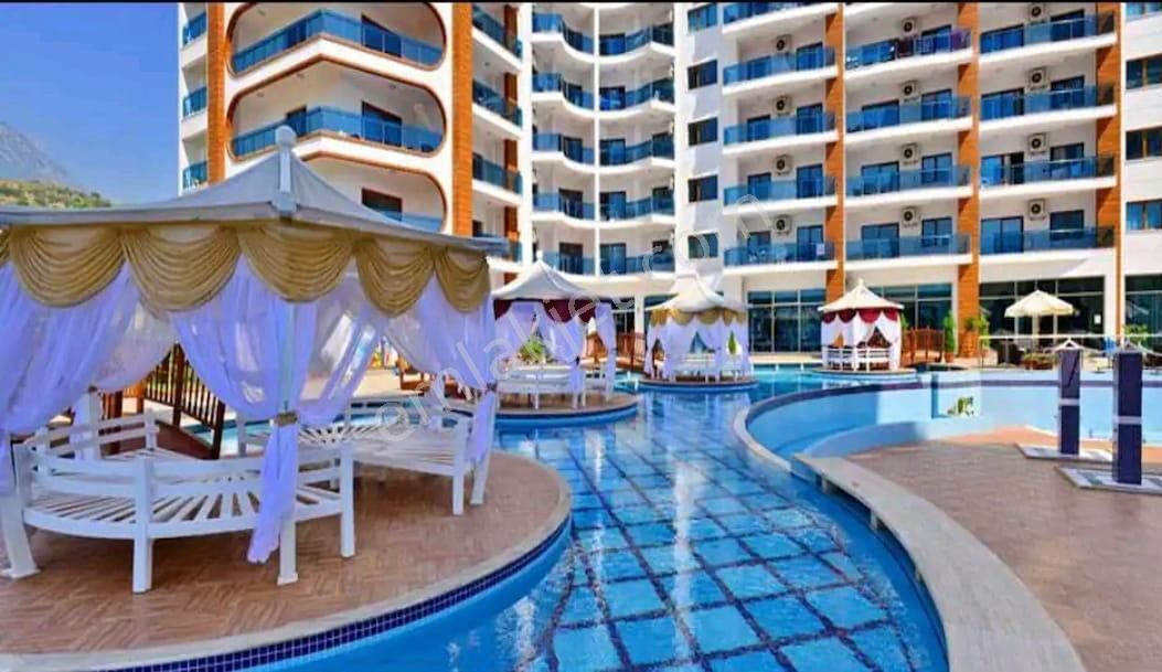 Alanya Mahmutlar Azura Park Sitede Deniz Manzaralı 1+1 Eşyalı Satılık Lüks Daire - Görsel 23