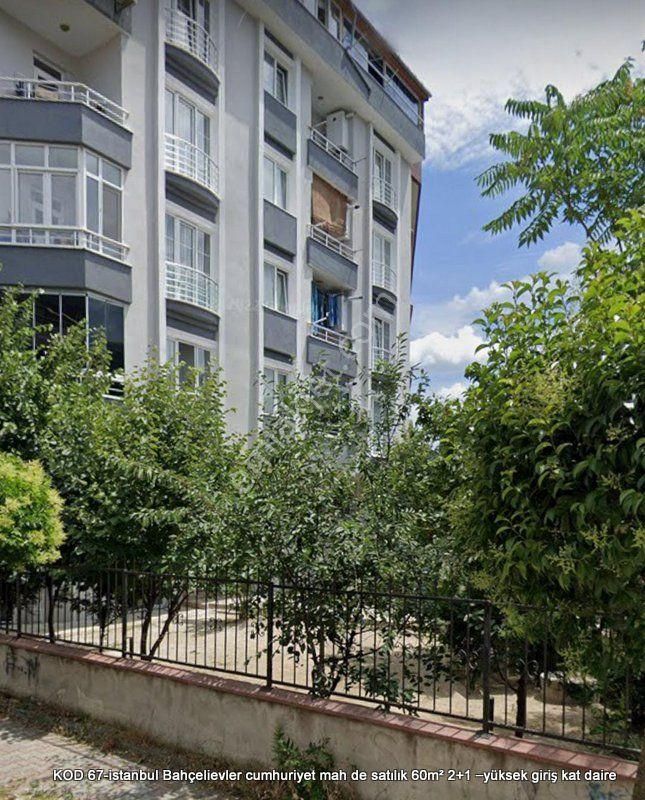 Bahçelievler Cumhuriyet Satılık Daire  cumhuriyet mah de satılık 60m² 2+1 –yüksek giriş kat daire  