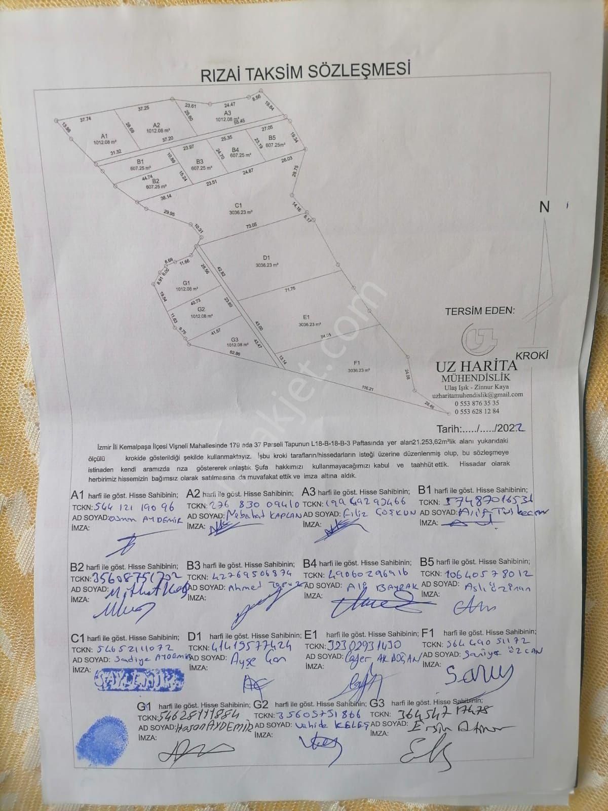 İndi!!! Kemalpaşa Vişneli 607 Metrekare Hisse Tapulu Mahkeme Kararı - Görsel 3