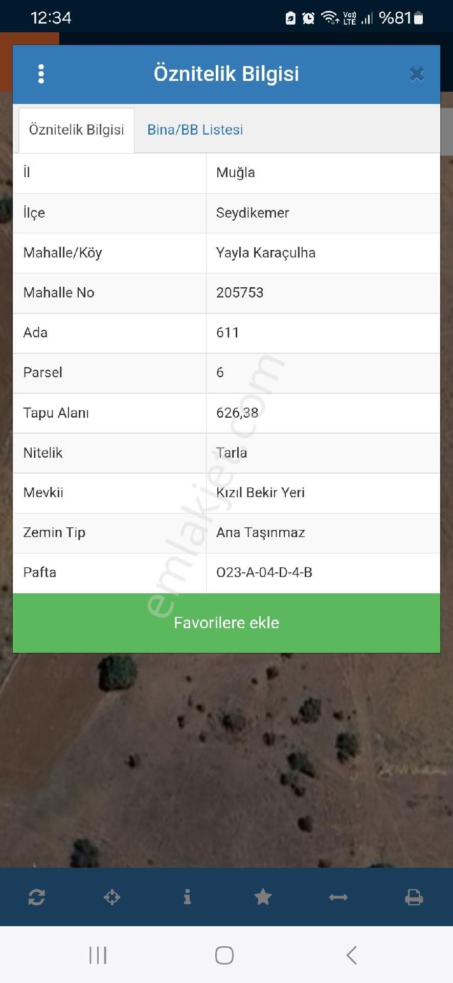Muğla Seydikemer Yayla Karaculhada Satılık 626m2 Müstakil Arazi - Görsel 13