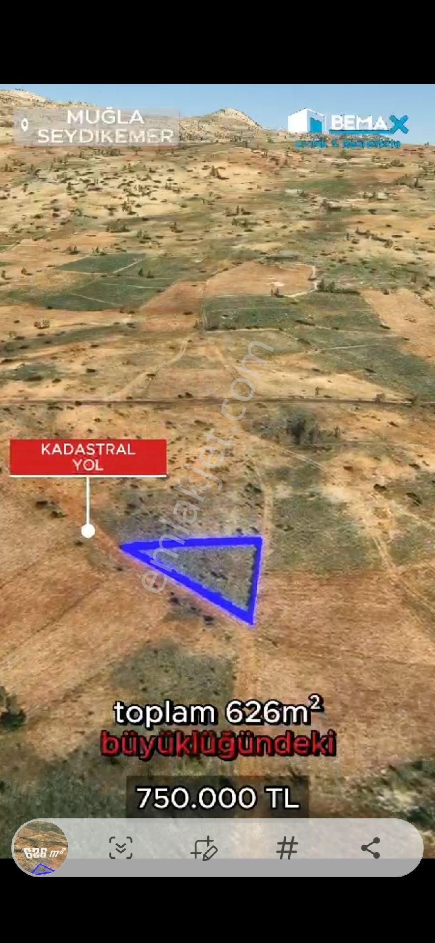 Muğla Seydikemer Yayla Karaculhada Satılık 626m2 Müstakil Arazi - Görsel 4