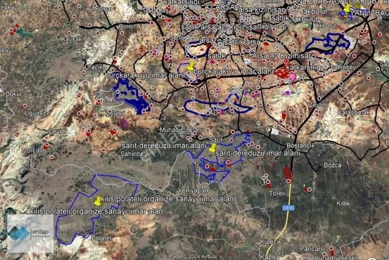 Şahinbey Çimenli Satılık Tarla ENTAP'DAN ÇİMENLİDE YATIRIMA UYGUN ARAZİ FIRSATI!