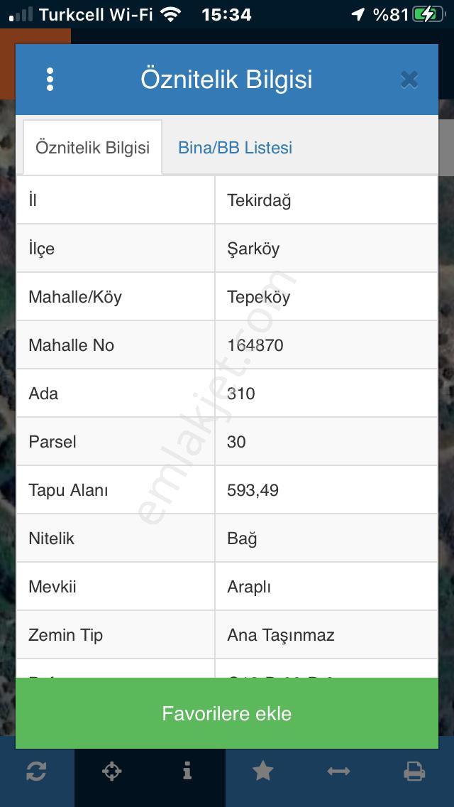 Şarköyde Işık Emlaktan Tepeköy Mah De 593 M2 Zeytinlik - Görsel 8