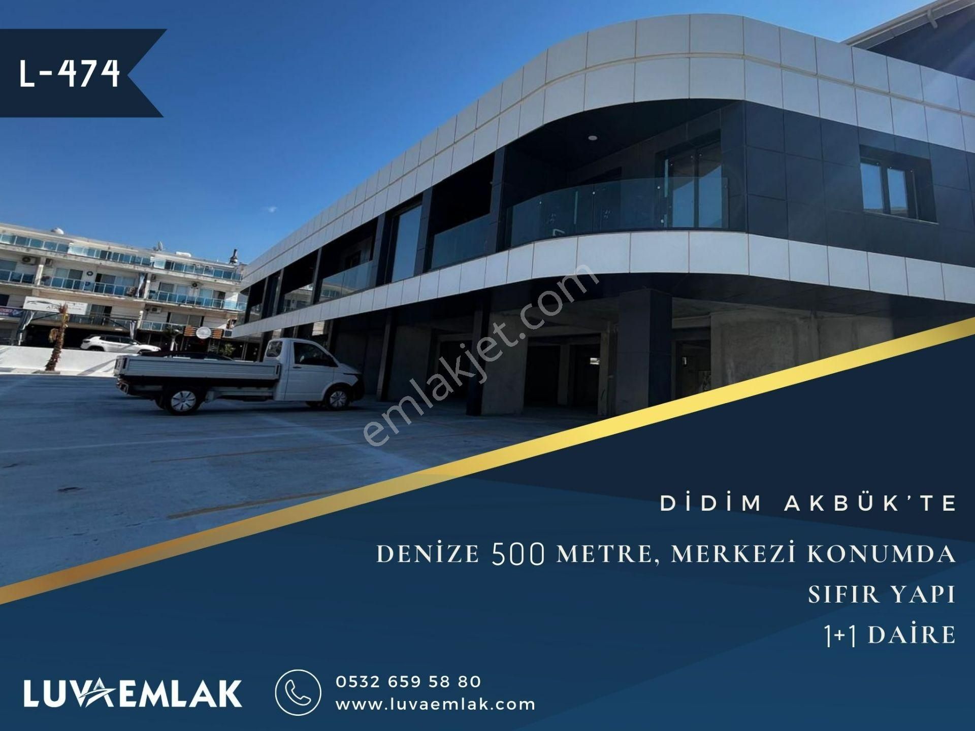 Didim Akbük Satılık Daire  DİDİM AKBÜK’TE MERKEZİ KONUMDA DENİZE 500 METRE MESAFEDE 1+1 DAİRE