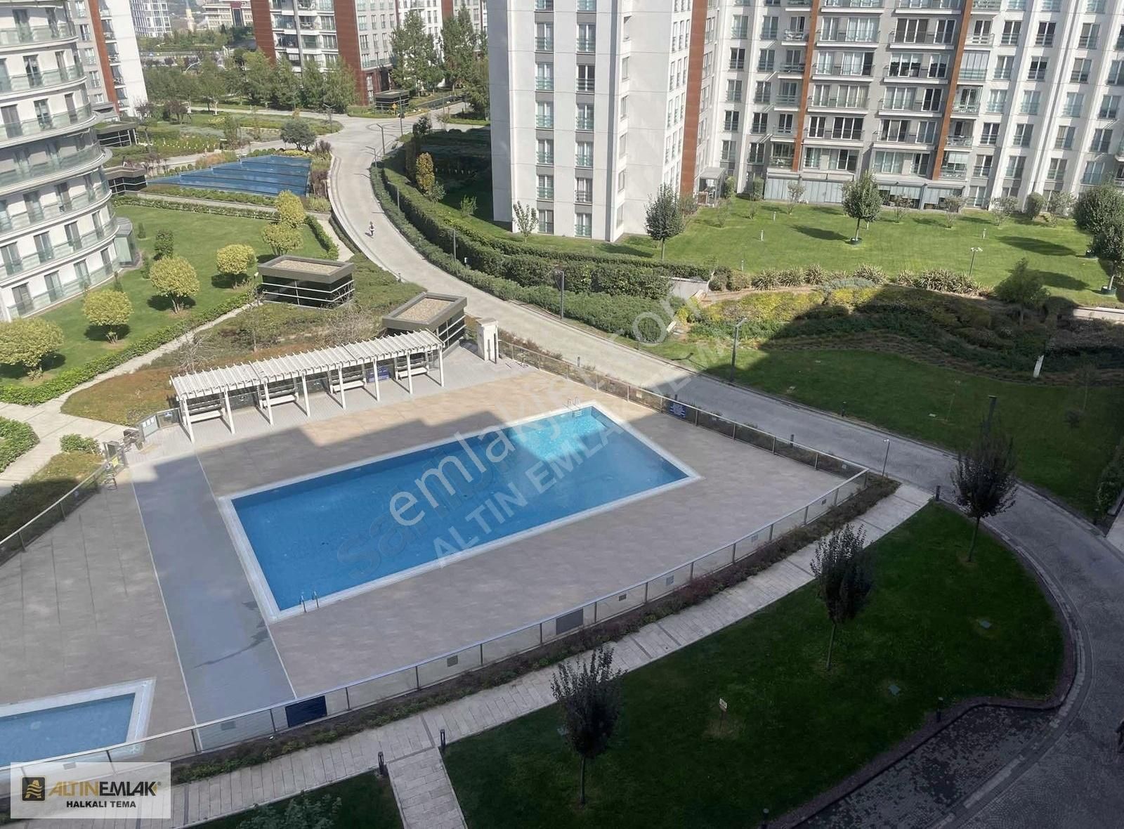 Küçükçekmece Atakent Satılık Daire Tema İstanbul 3+1 155m2 Çift Balkonlu Havuz Manz Satılık Daire