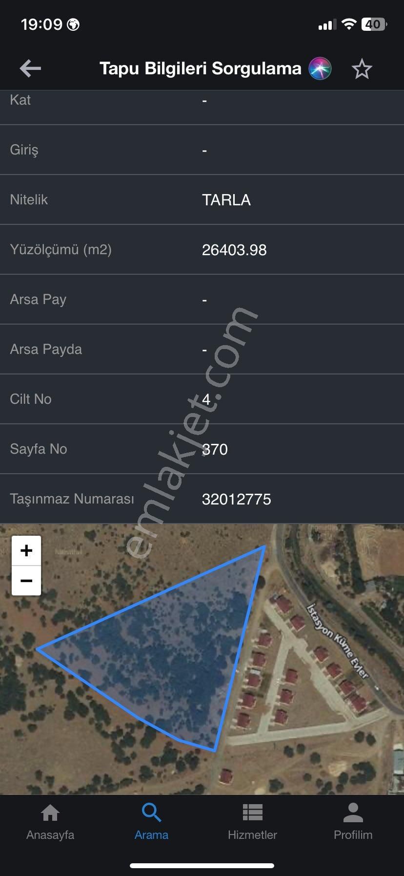 Maden Kızıltepe Köyü (Köy Sokağı) Satılık Tarla HAZAR GÖLÜNE YAKIN HİSSELİ TARLA