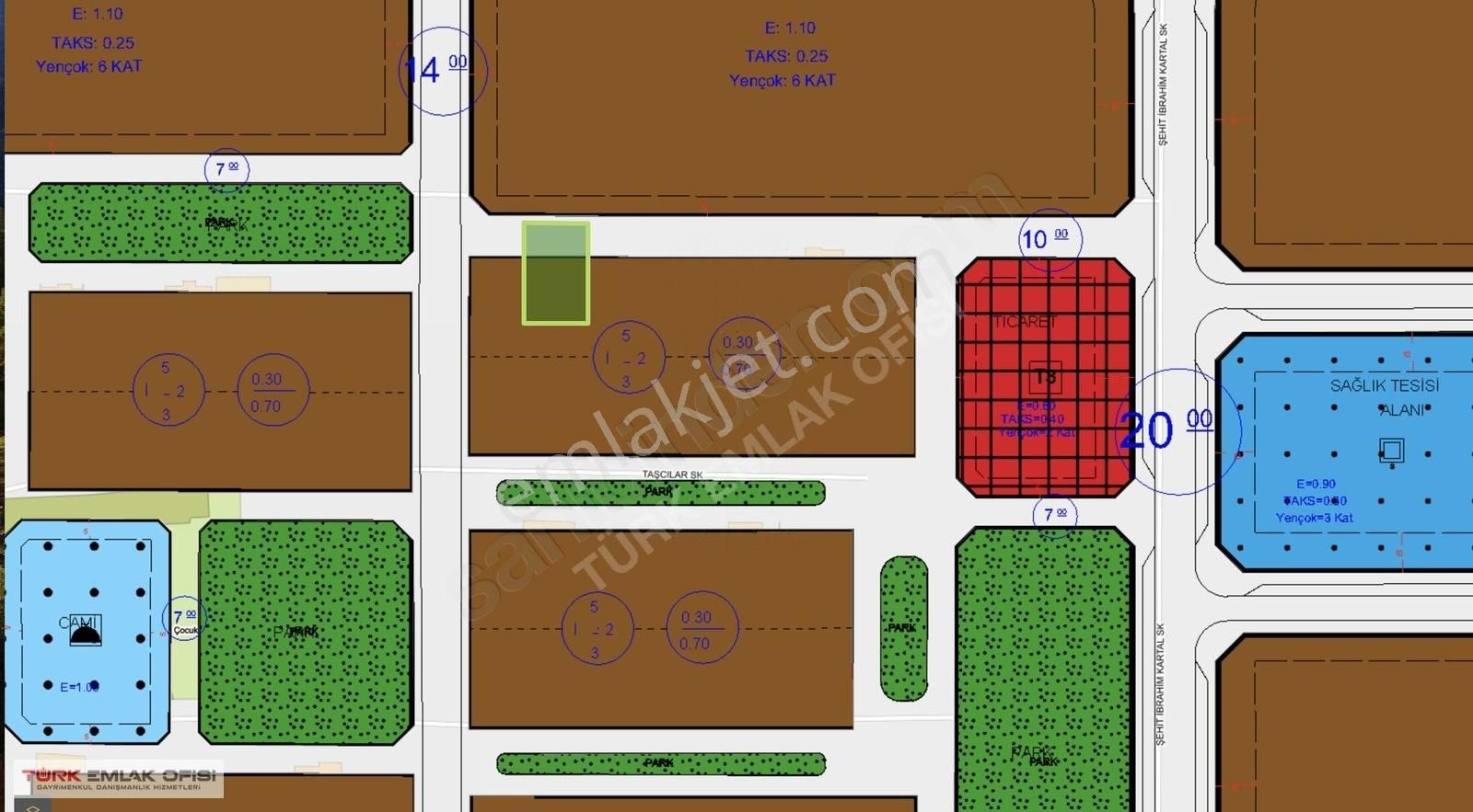 Selçuklu Sancak Satılık Konut İmarlı SANCAKTA 2 KAT İMARLI 30/70 EMSAL 400 m2 SATILIK ARSA