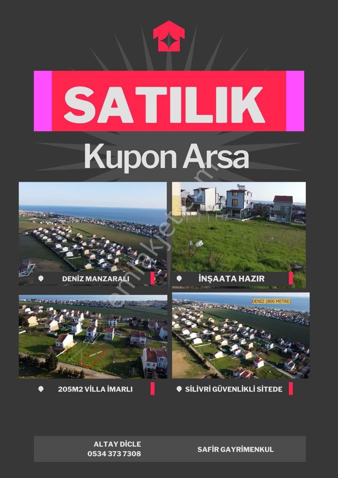 Silivri Çanta Balaban Satılık Villa İmarlı Silivri’de Site İçerisinde Deniz Manzaralı,villa İmarlı 205m2 Satılık Arsa